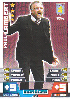 Paul Lambert Aston Villa 2014/15 Topps Match Attax Manager #MN2